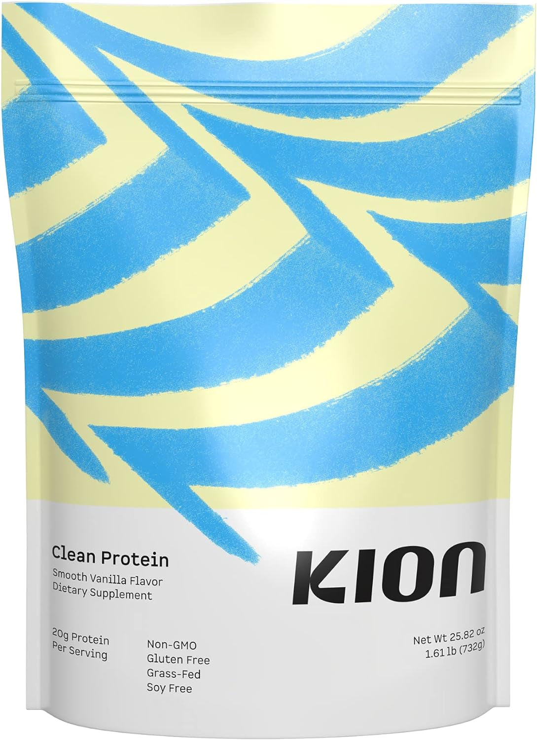 Kion Clean Protein Powder | 30 Servings (Unflavored) Vanilla / 1.61 Pound (Pack Of 1) 