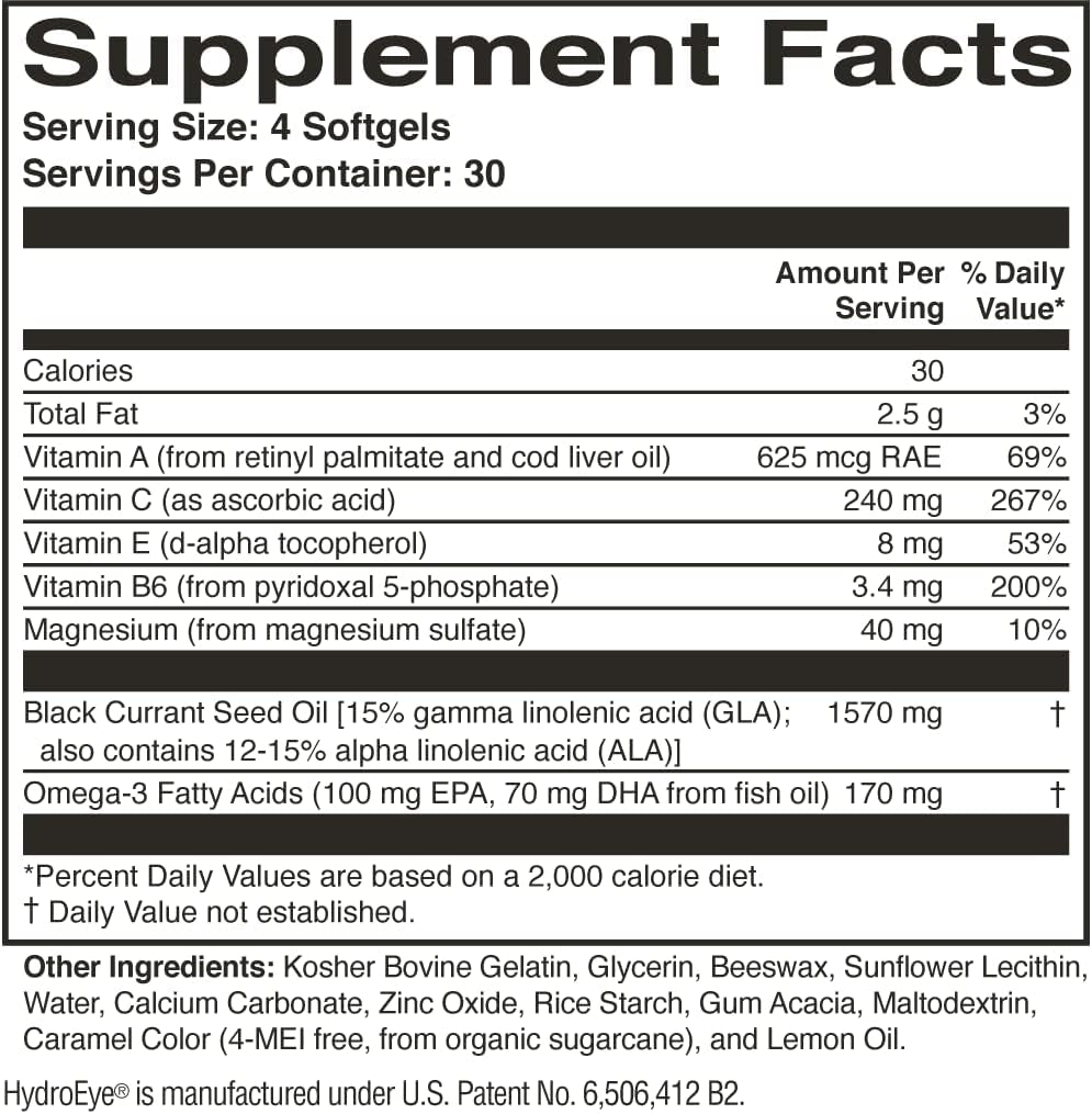 Hydroeye and Macularprotect Complete AREDS2 Formula