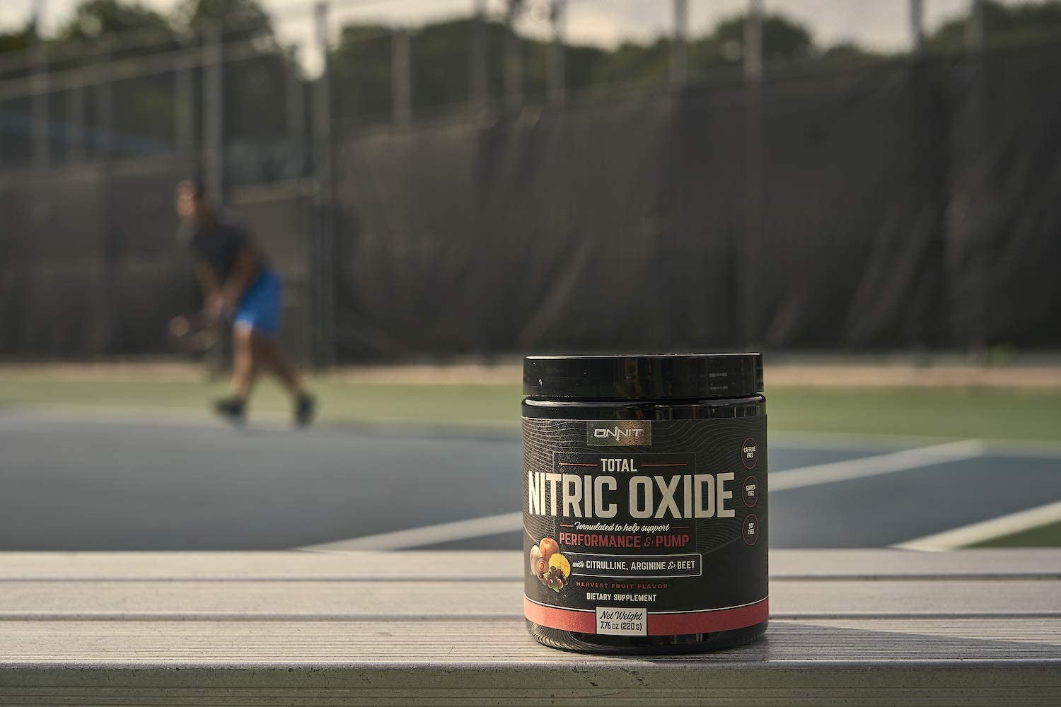 Total Nitric Oxide - Caffeine Free Pre Workout Powder W/ Beet Root, L Arginine & L Citrulline Malate | Boost Energy & Recovery | Harvest Fruit Flavor - 20 Servings