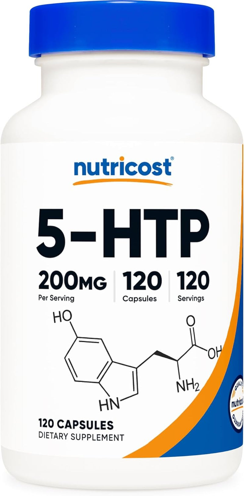 Nutricost 5-HTP 200Mg, 120 Vegetarian Capsules (5-Hydroxytryptophan) - Non-Gmo & Gluten Free (2 Bottles)