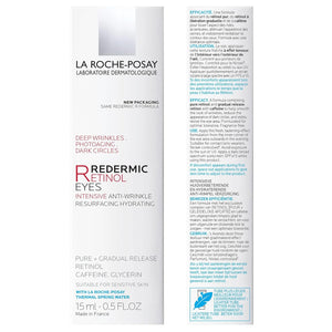 La Roche-Posay Redermic R Eyes Retinol Eye Cream, Anti-Aging Eye Cream to Reduce Wrinkles and Dark Circles with Pure Retinol and Caffeine, 0.5 Fl Oz (Pack of 1)