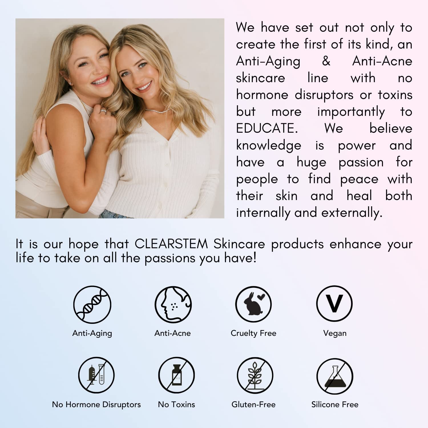Clearstem - CELLRENEW - Collagen Stem Cell Serum - Acne + Youthful Skin Face Serum - Hyaluronic Acid, Reishi, Aloe Vera - Facial Skin Care Products - Vegan, Gluten Free, Cruelty Free - 1 Fl Oz / 29Ml