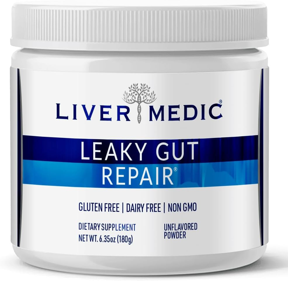 Leaky Gut Repair, L-Glutamine Powder, Soothes Gut Issues; Bloating, IBS, GERD, Gluten-Free Gut Health Supplements. Women & Men (Unflavored) 180G 