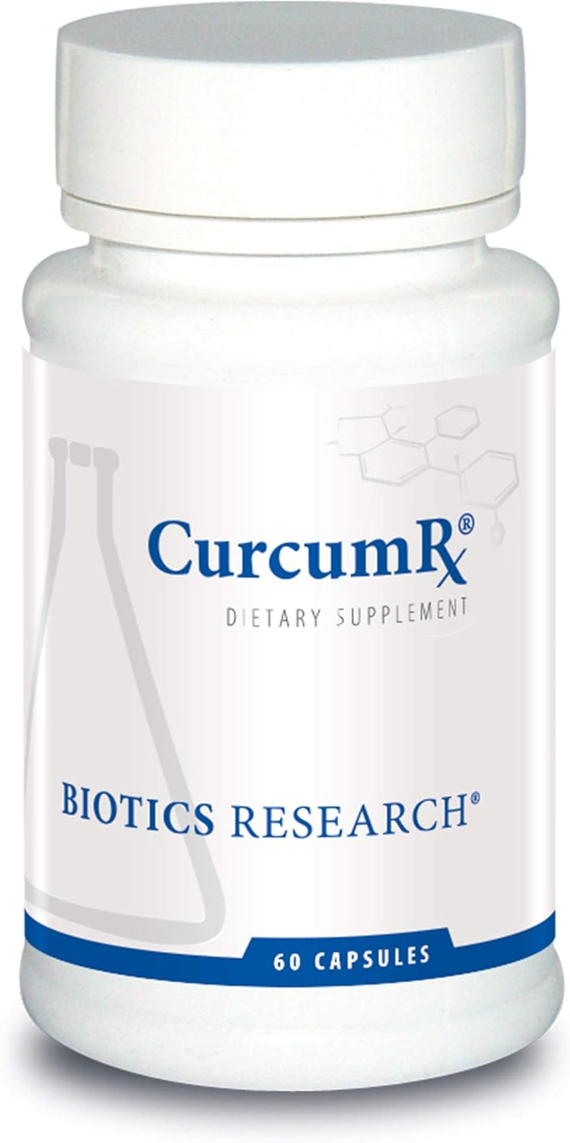 Curcumrx All Natural Turmeric Complex. over 200 Beneficial Turmeric Root Nutrients. Antioxidants, Supports Physiological Pathways, 60 Caps 