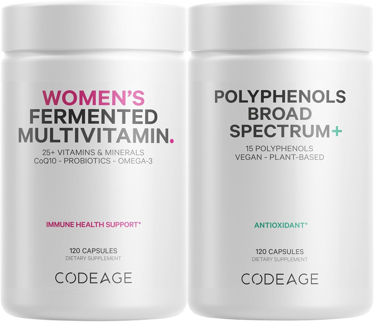 Immune Support Multivitamin for Women + Antioxidants Bundle 