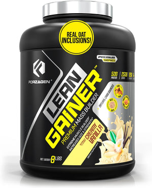 Forzagen Lean Gainer Premium Mass Builder | Mass Gainer Protein Powder for Men & Women | High Calorie Protein, Weight Gain, Bulk, Muscle Building Supplement | Dutch Chocolate, 8 Lbs. (11 Servings) 