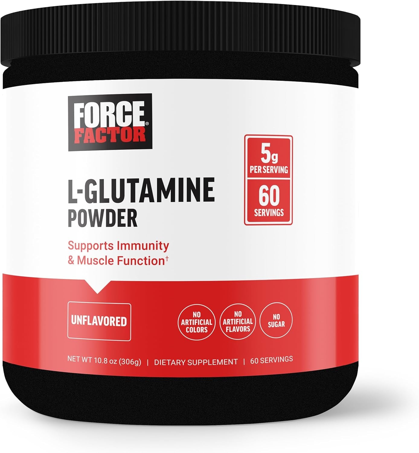 L-Glutamine Powder for Post Workout Recovery, Muscle Recovery, Healthy Muscle Function, and Immunity, 5000Mg/5G Glutamine Supplement, Vegan, Non-Gmo, 
