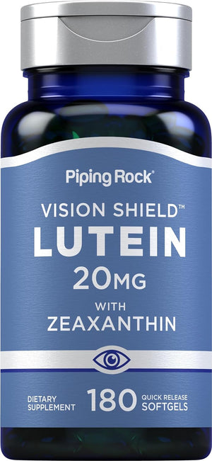 Lutein and Zeaxanthin Supplements | 20Mg | 180 Softgels | Eye Vitamins | Non-Gmo, Gluten Free
