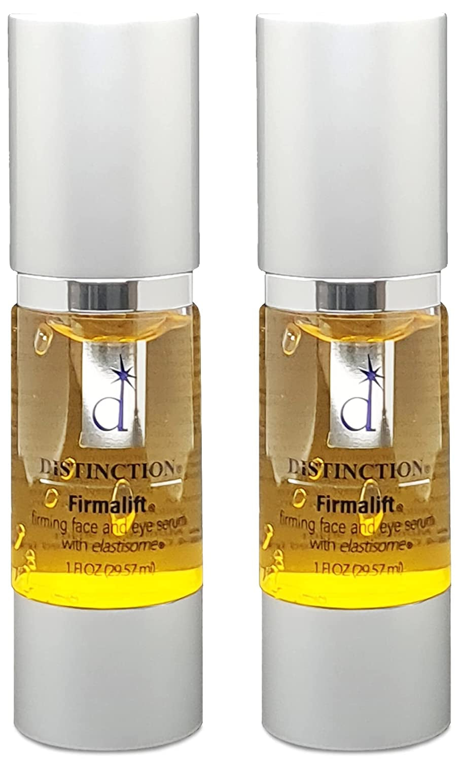 Distinction Firmalift Firming Face & Eye Serum – anti Aging Serum Lotion Cream and Moisturizer | Helps Reduce the Appearance of Fine Lines and Wrinkles, Soothes (1 Fl Oz, 2 Pack)