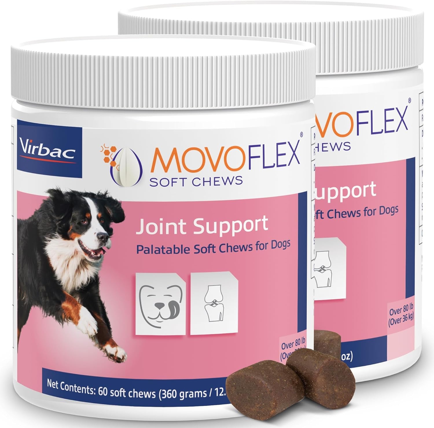 Joint Support Supplement for Dogs - Hip and Joint Support - Dog Joint Supplement - Hip and Joint Supplement Dogs - 60 Soft Chews for Large Dogs (By Virbac)