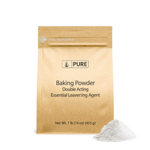 Pure Original Ingredients Baking Powder (1 Lb) Double Acting, Leavening Agent, Cakes & Biscuits 