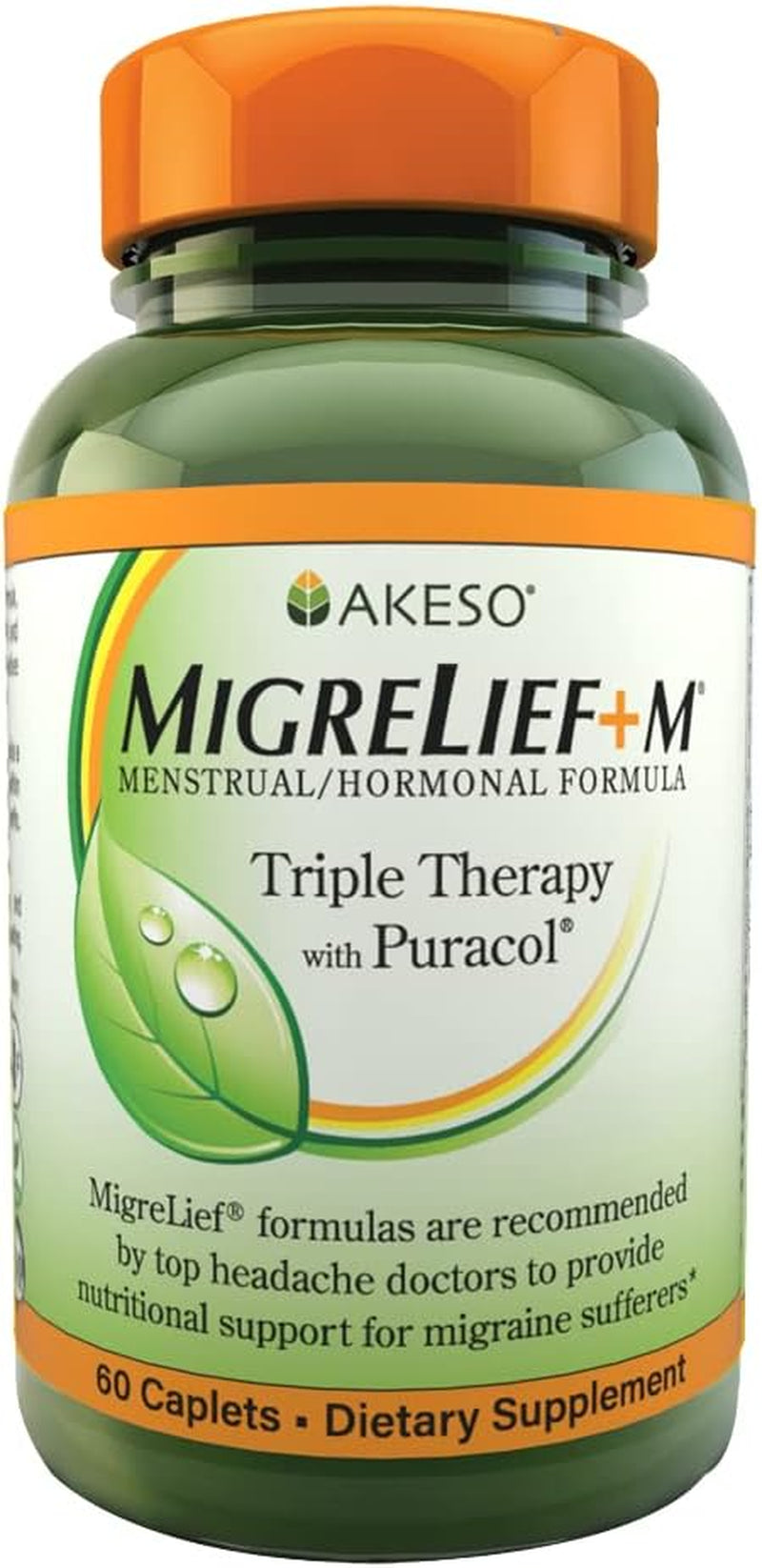 Migrelief+M, Nutritional Support for Menstrual Migraine Sufferers, 60 Caplets