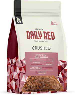 Daily Red Crushed Loose Minerals | Mineral Salt + Electrolyte Supplement for Horses (25LB Refill Bag)