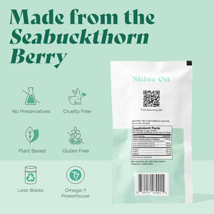 Femininity Smooth as Silk 30-Day Starter Kit for Vaginal Dryness (60 Softgels & Refillable Glass Jar) – Sea Buckthorn Oil with 365Mg Omega 7 + Omega 3 and Omega 9 