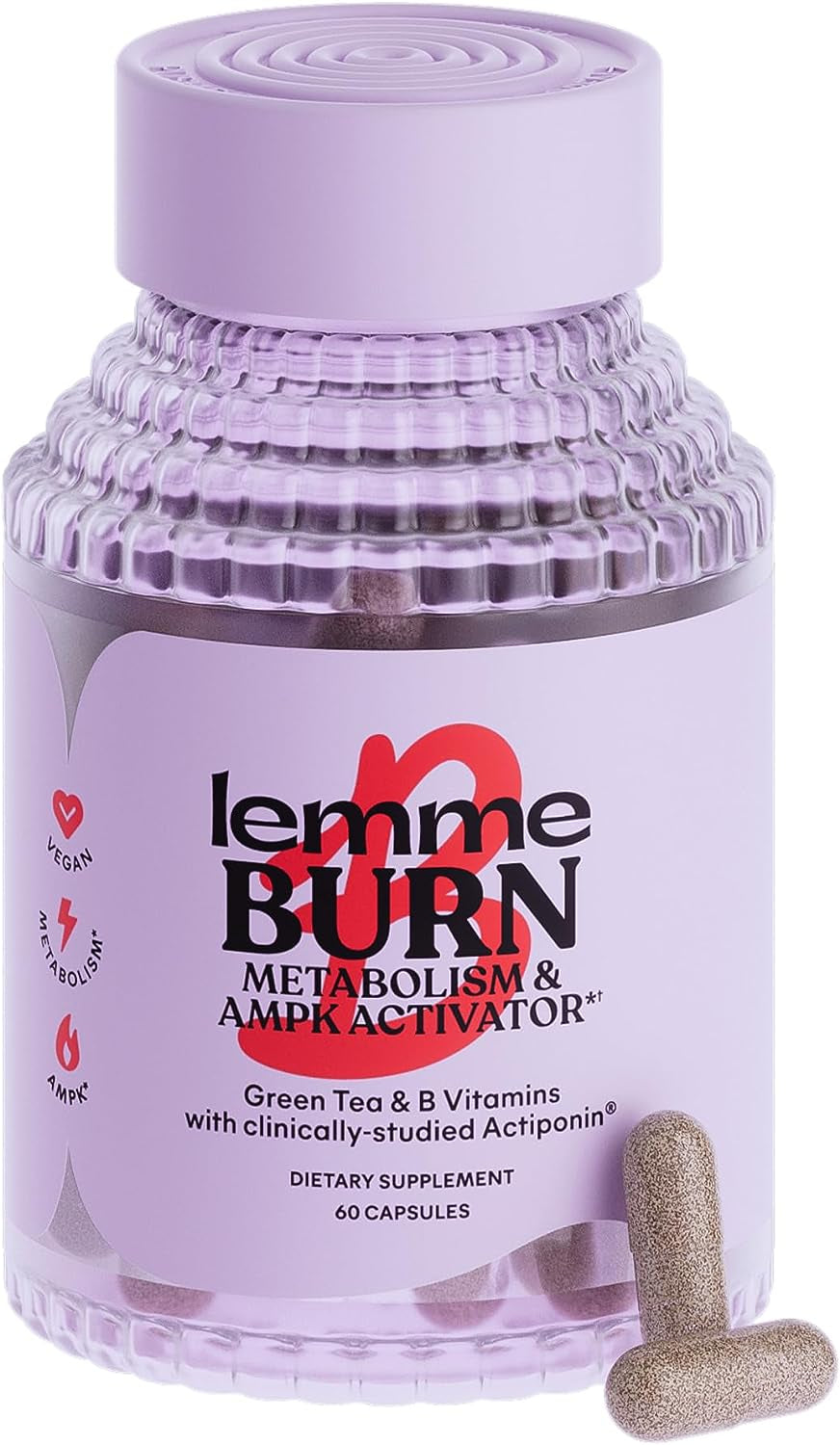 Burn - Metabolism, Belly Fat Burning + AMPK Activating Supplement for Men & Women W/Clinically Studied Actiponin Gynostemma, Green Tea Extract, 