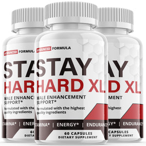 Stay Hard XL - Male Virility - 3 Bottles - 180 Capsules