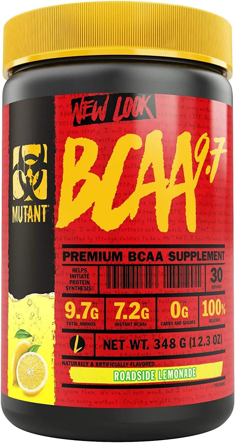 Mutant BCAA 9.7 Supplement BCAA Powder with Micronized Amino Energy Support Stack, 348G - Blue Raspberry