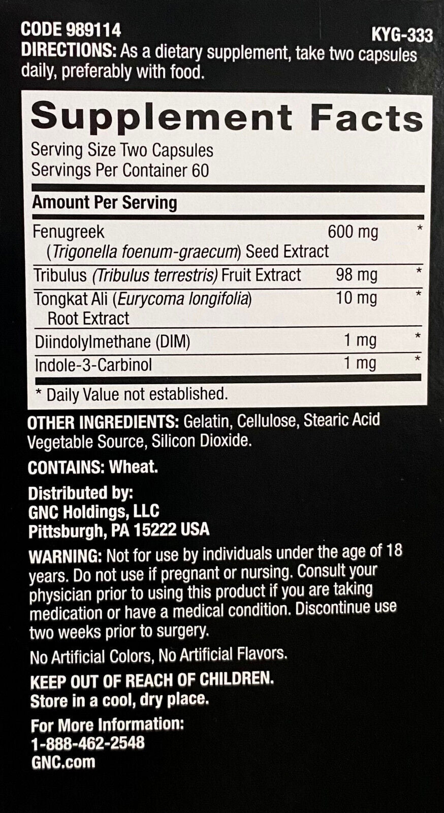 GNC Mega Men Advanced Testosterone Booster, 120 Capsules