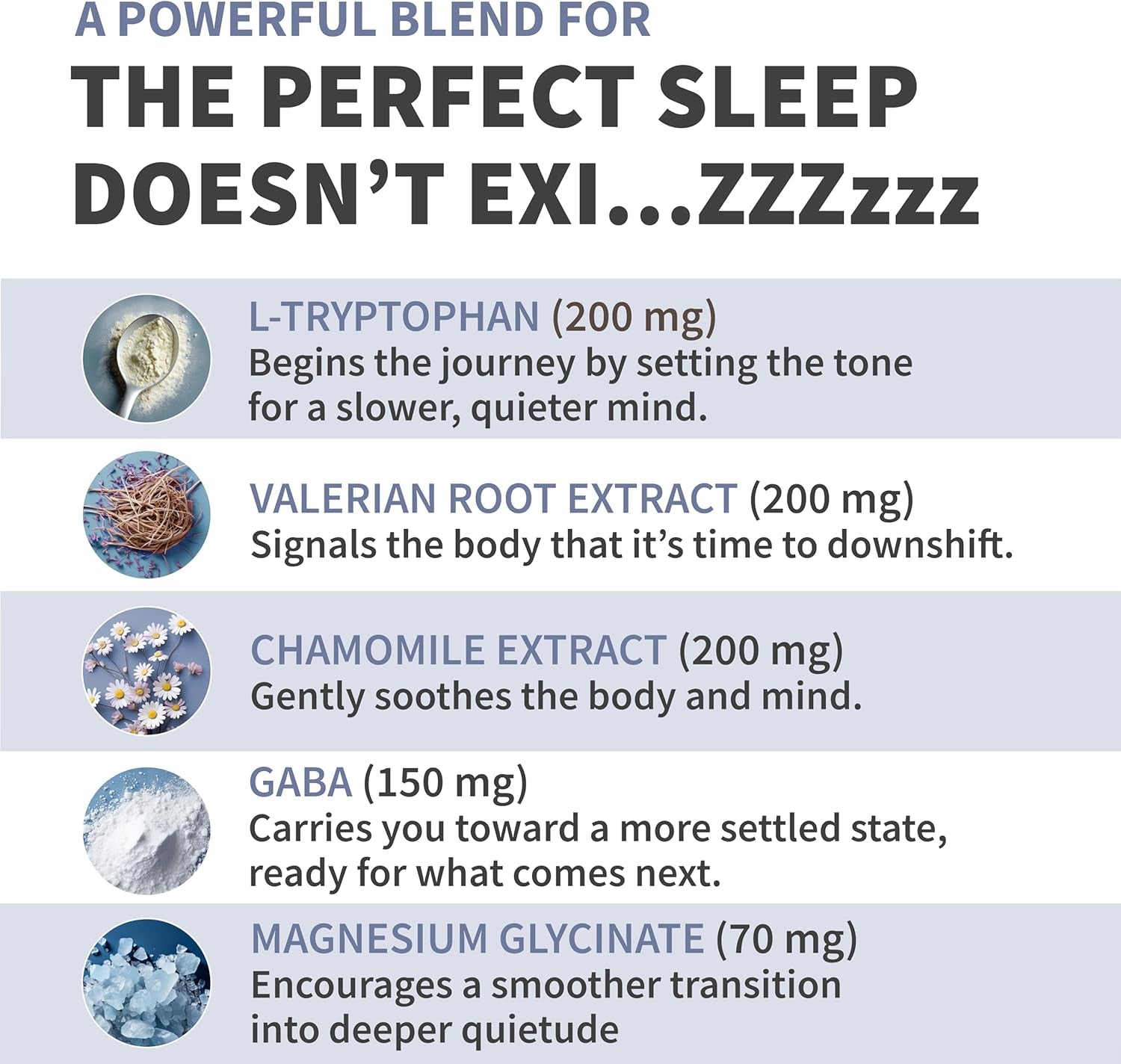 12-In-1 Sleep Support Capsules - Melatonin-Free and Non-Habit Forming Sleep Supplement with a Balanced Blend of Magnesium, Ashwagandha, L-Tryptophan, Valerian Root, GABA and 5-HTP (90 Capsules) 