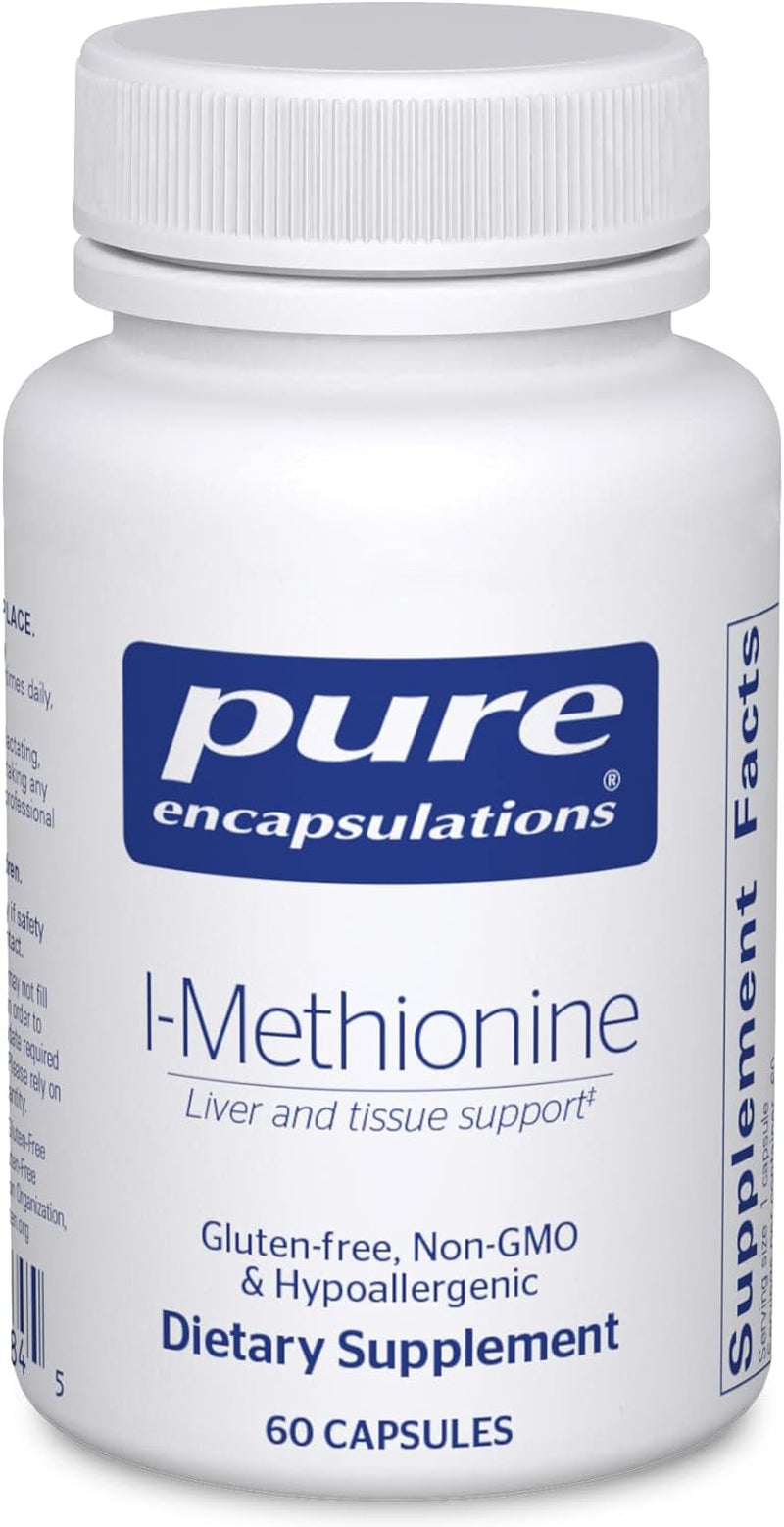 L-Methionine | Glutathione and Amino Acid Supplement for Joints, Liver and Pancreas Support, Antioxidants, and Nervous System* | 60 Capsules 