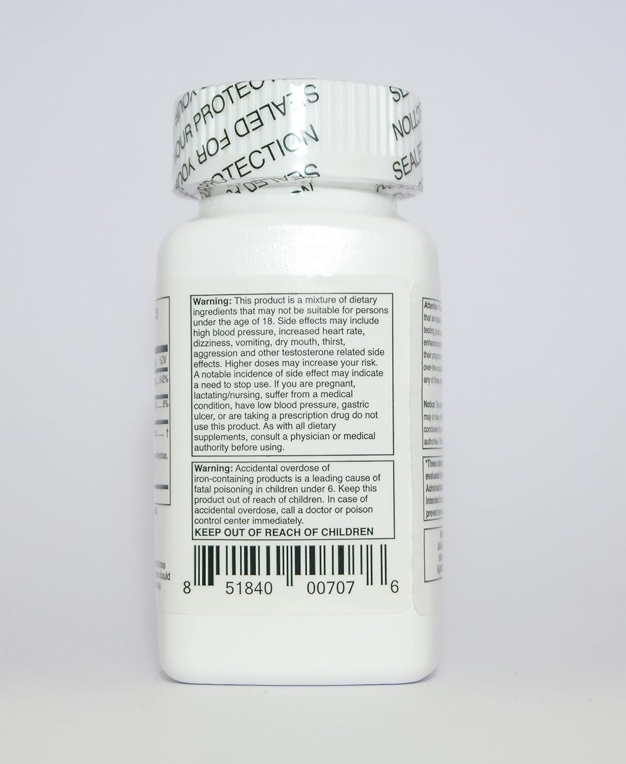 Test-600X - Testosterone Support & Muscle Growth Formula - 60 Tablets - 1 Month Supply