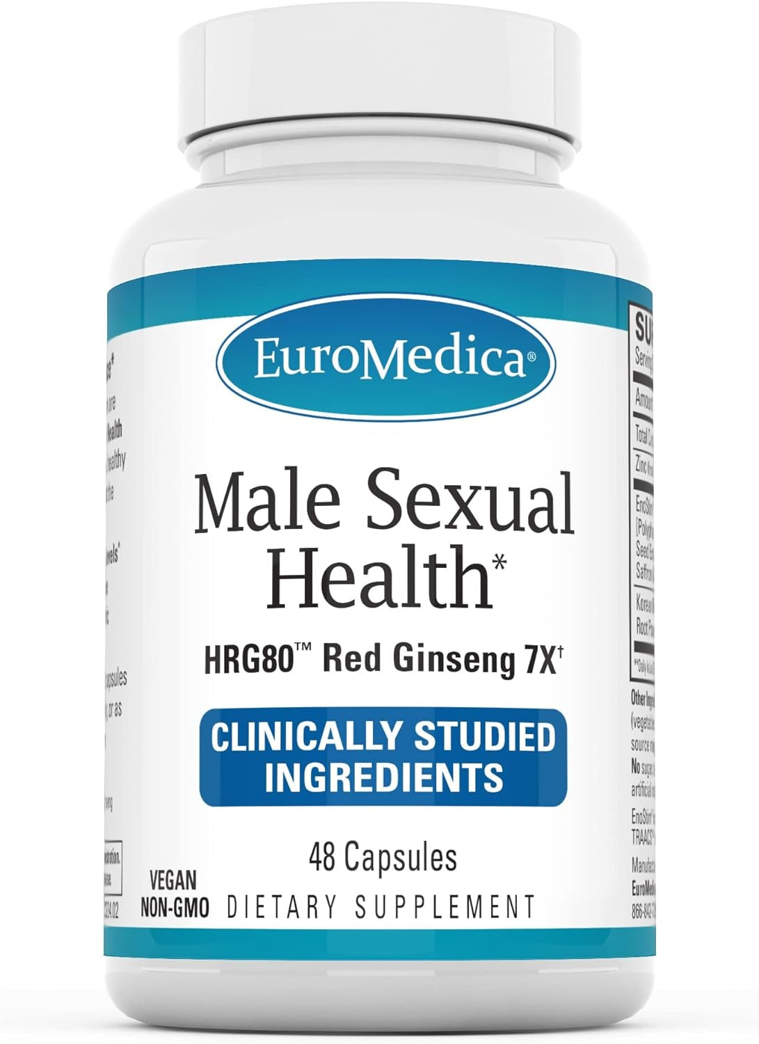 Male Sexual Health - 48 Capsules - Supports Stamina, Performance & Healthy Blood Flow - with HRG80 Ginseng - Non-Gmo, Vegan - 16 Servings