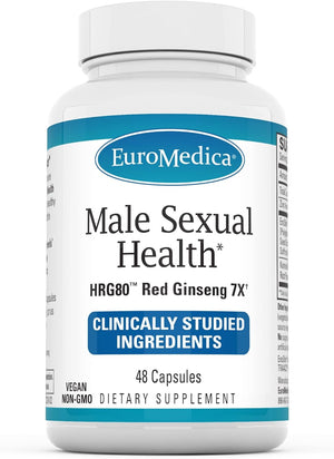 Male Sexual Health - 48 Capsules - Supports Stamina, Performance & Healthy Blood Flow - with HRG80 Ginseng - Non-Gmo, Vegan - 16 Servings