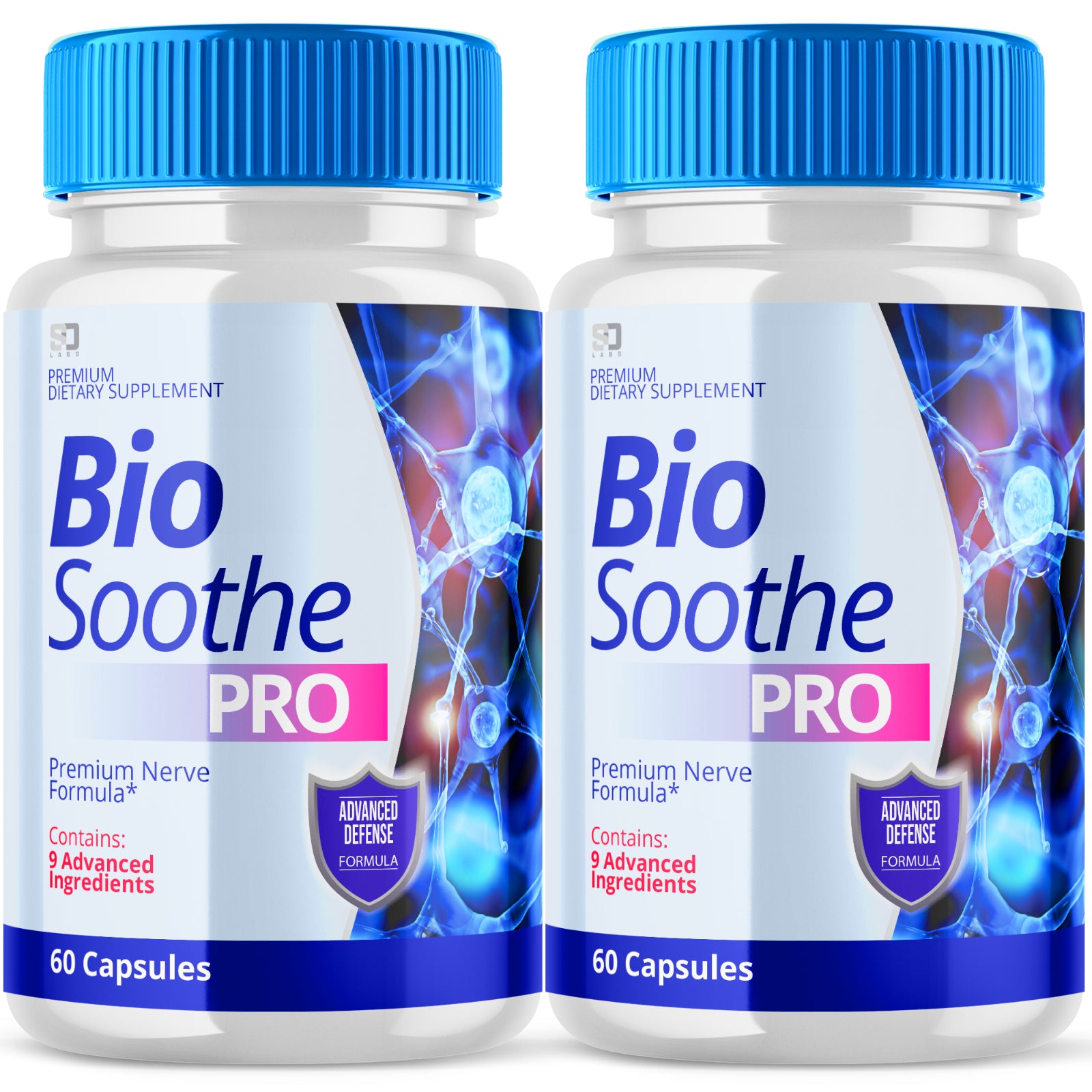 (2 Pack) Bio Soothe Pro, Biosoothe Premium Nerve Pain Formula (120 Capsules)