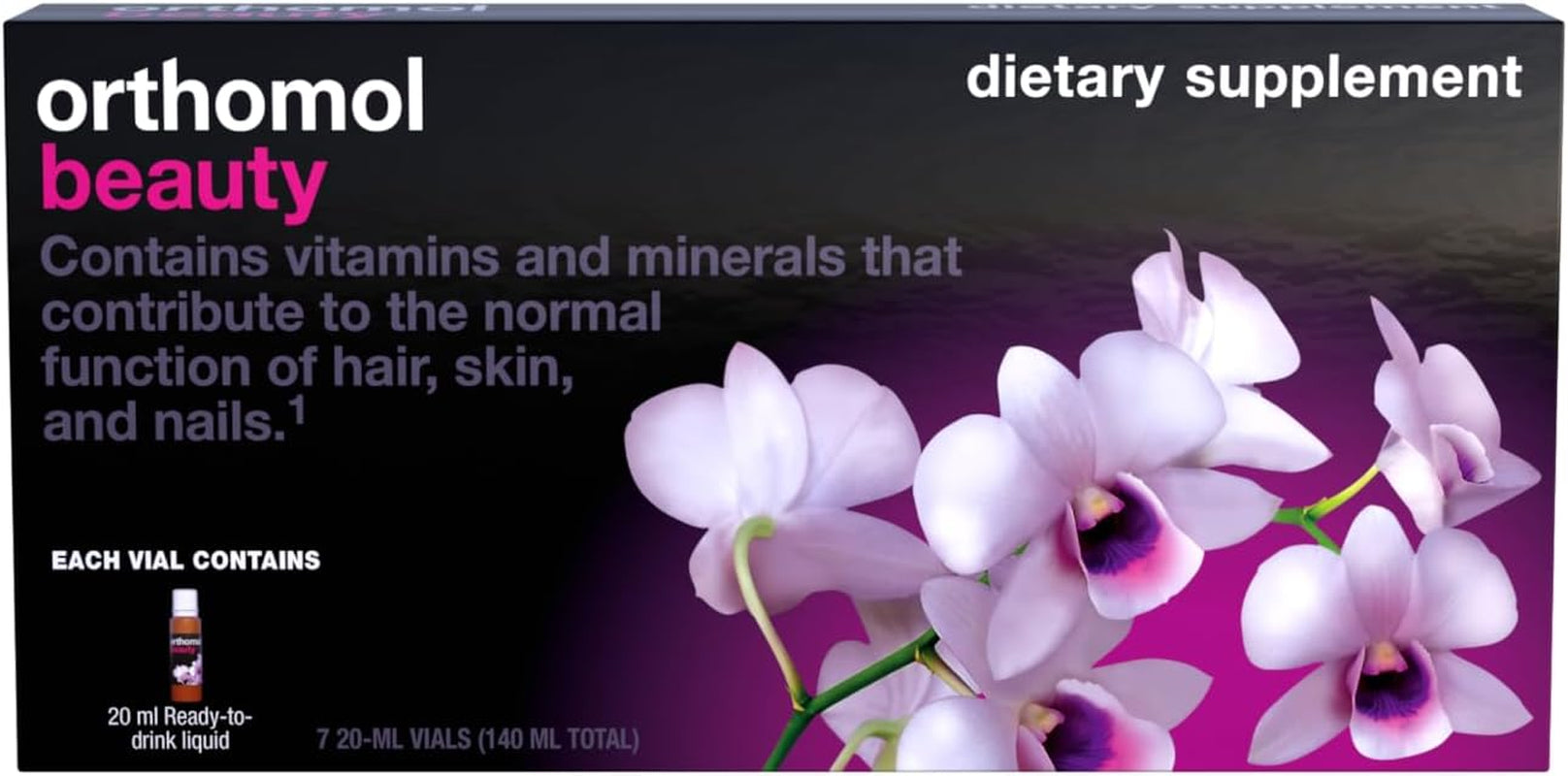 Orthomol Beauty, Women'S Beauty Supplement, 7-Day Supply, Supports Hair, Skin, and Nail Health, Collagen Supplement with Coenzyme Q10 