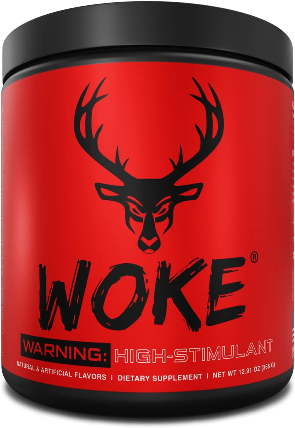 Bucked up - Woke - HIGH STIM Pre Workout - Tasting - Focus Nootropic, Pump, Strength and Growth, 30 Servings (Blood Raz) 