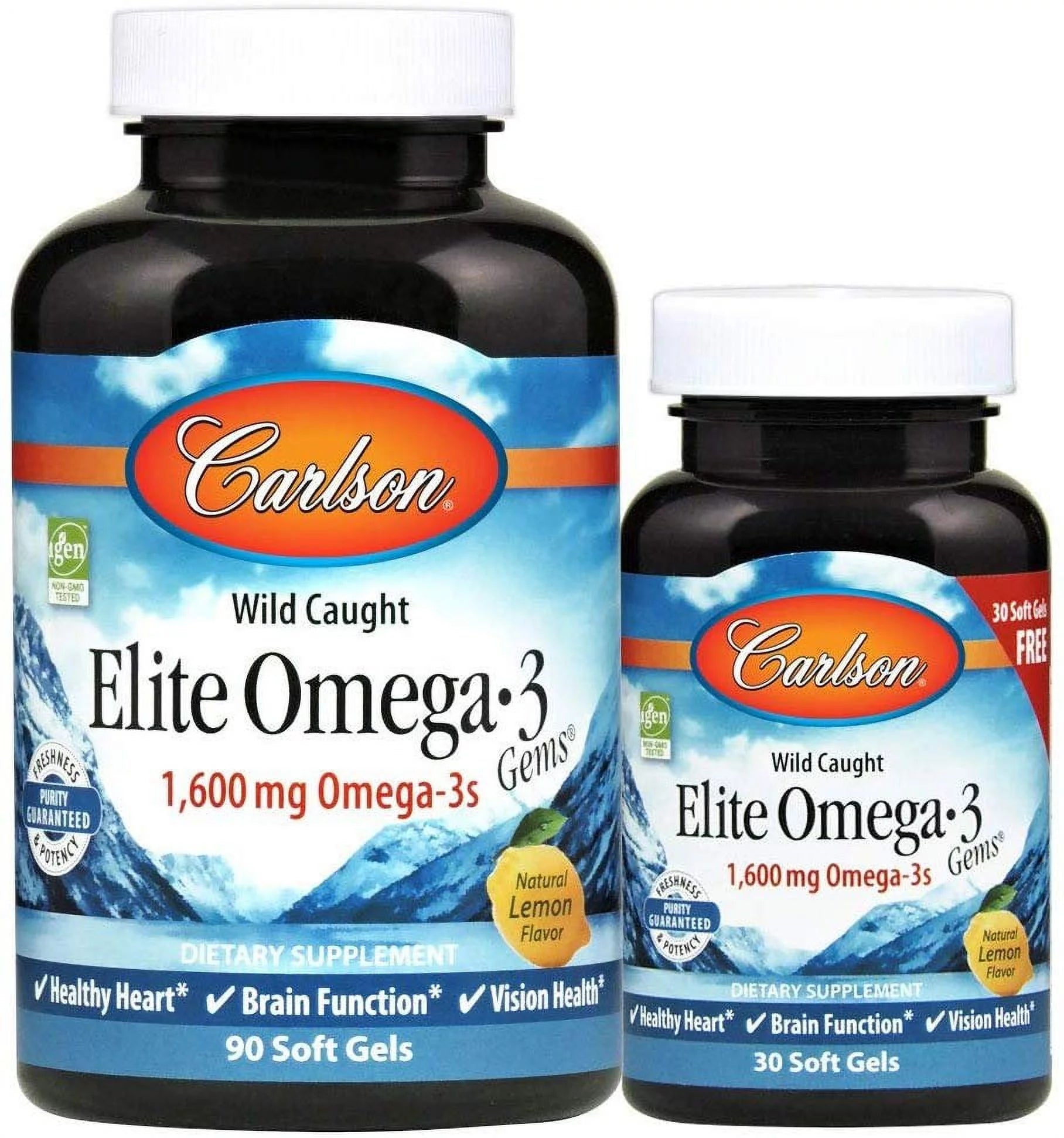 '- Elite Omega-3 Gems, 1600 Mg Omega-3 Fatty Acids Including EPA and DHA, Norwegian Fish Oil Supplement, Wild Caught, Sustainably Sourced Fish Oil 