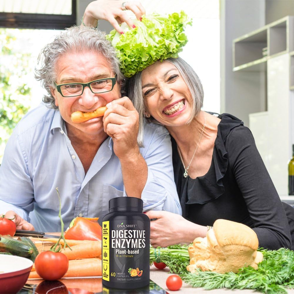 Digestive Enzymes for Men and Women - Enzymes Best for Gut Health & Digestive Health - Ultra Digestive Enzymes May Ease Constipation, Bloating & Gas - Mealtime Discomfort- All Diets - 60 CT