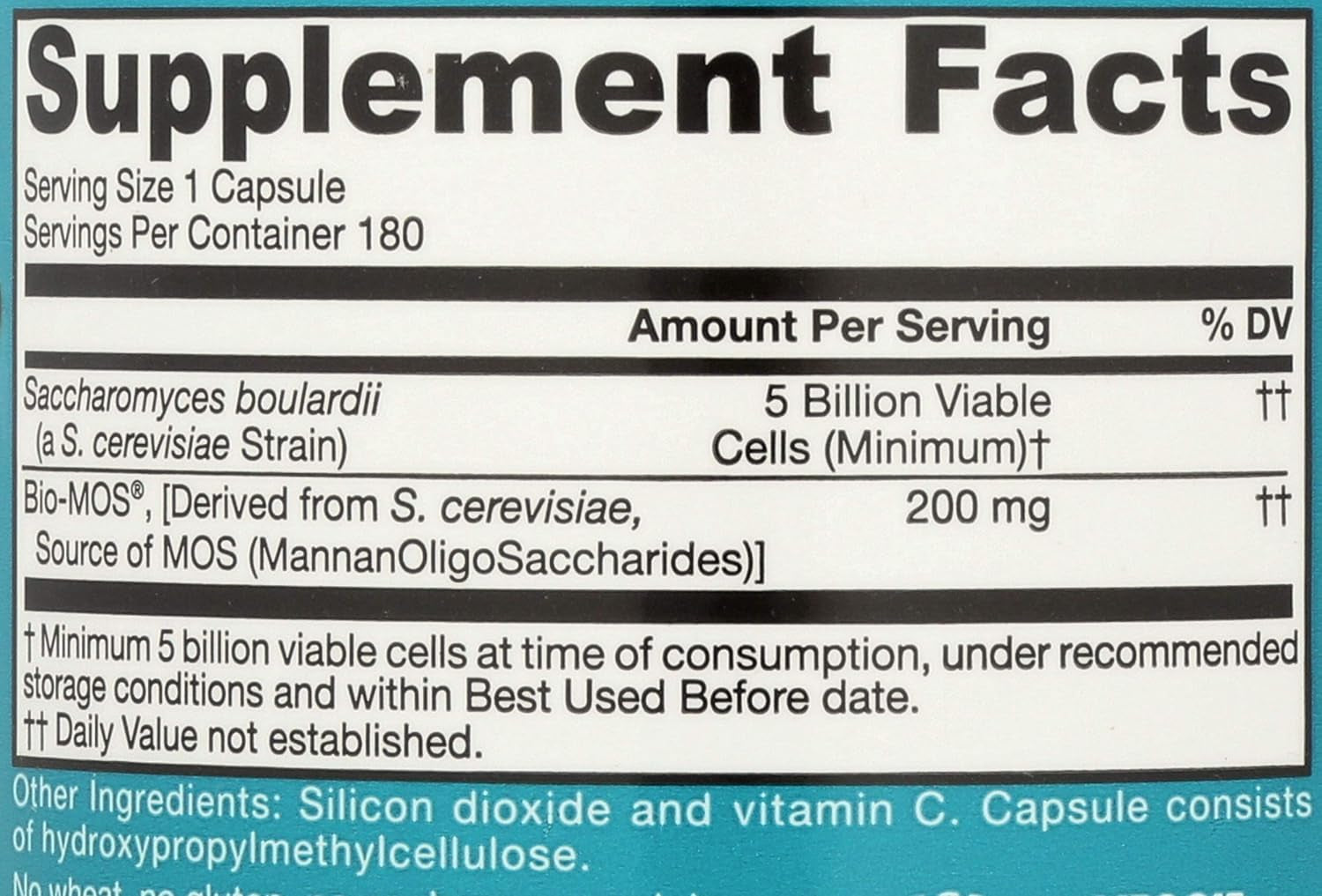 Jarrow Formulas Saccharomyces Boulardii Probiotics + MOS 5 Billion CFU Probiotic Yeast Formulas Lactoferrin 250 Mg - Immune-Supporting Glycoprotein