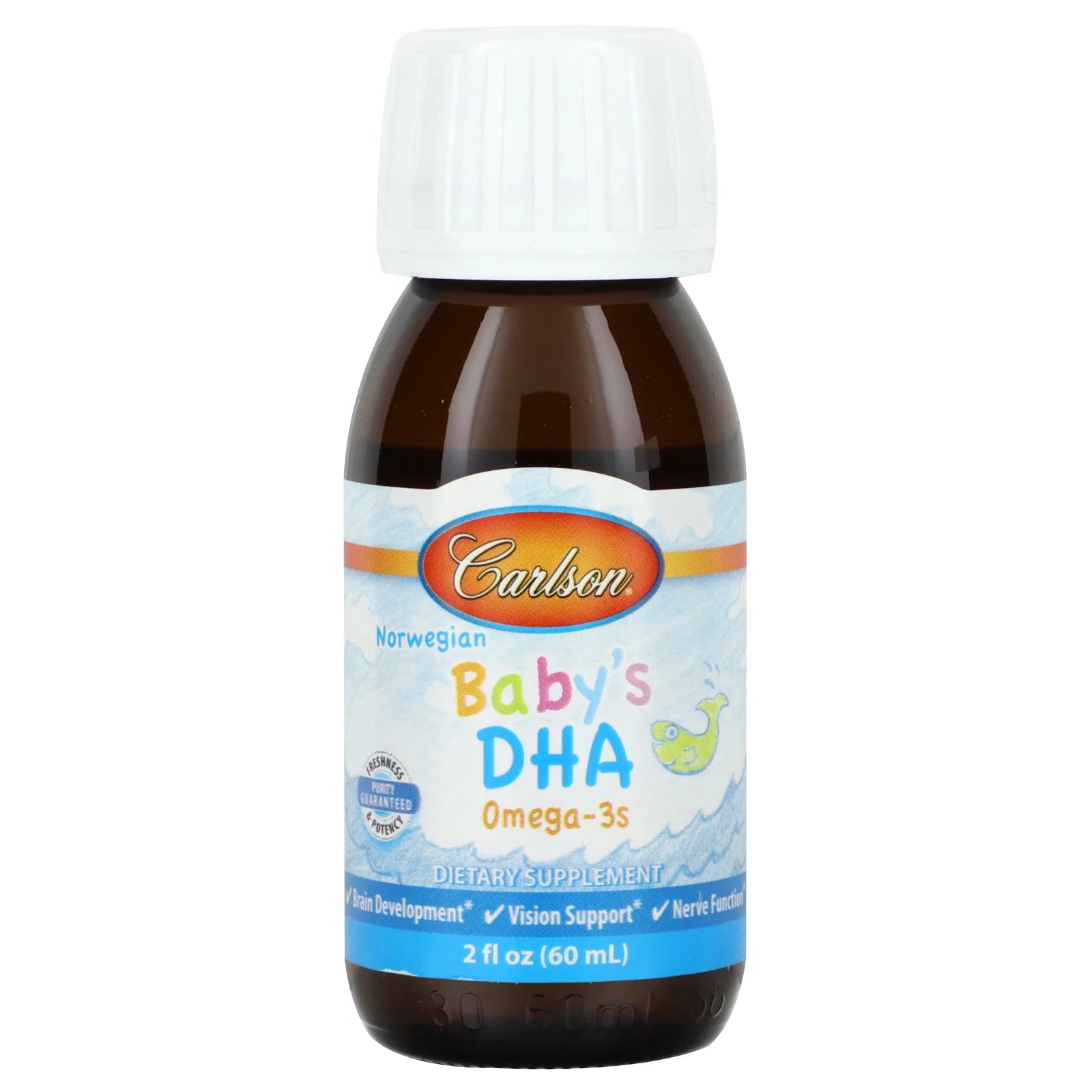 '- Baby'S DHA, 920 Mg Omega-3S + 600 IU (15 Mcg) Vitamin D3, Norwegian, Wild Caught, Sustainably Sourced, 60 Ml (2 Fl Oz)