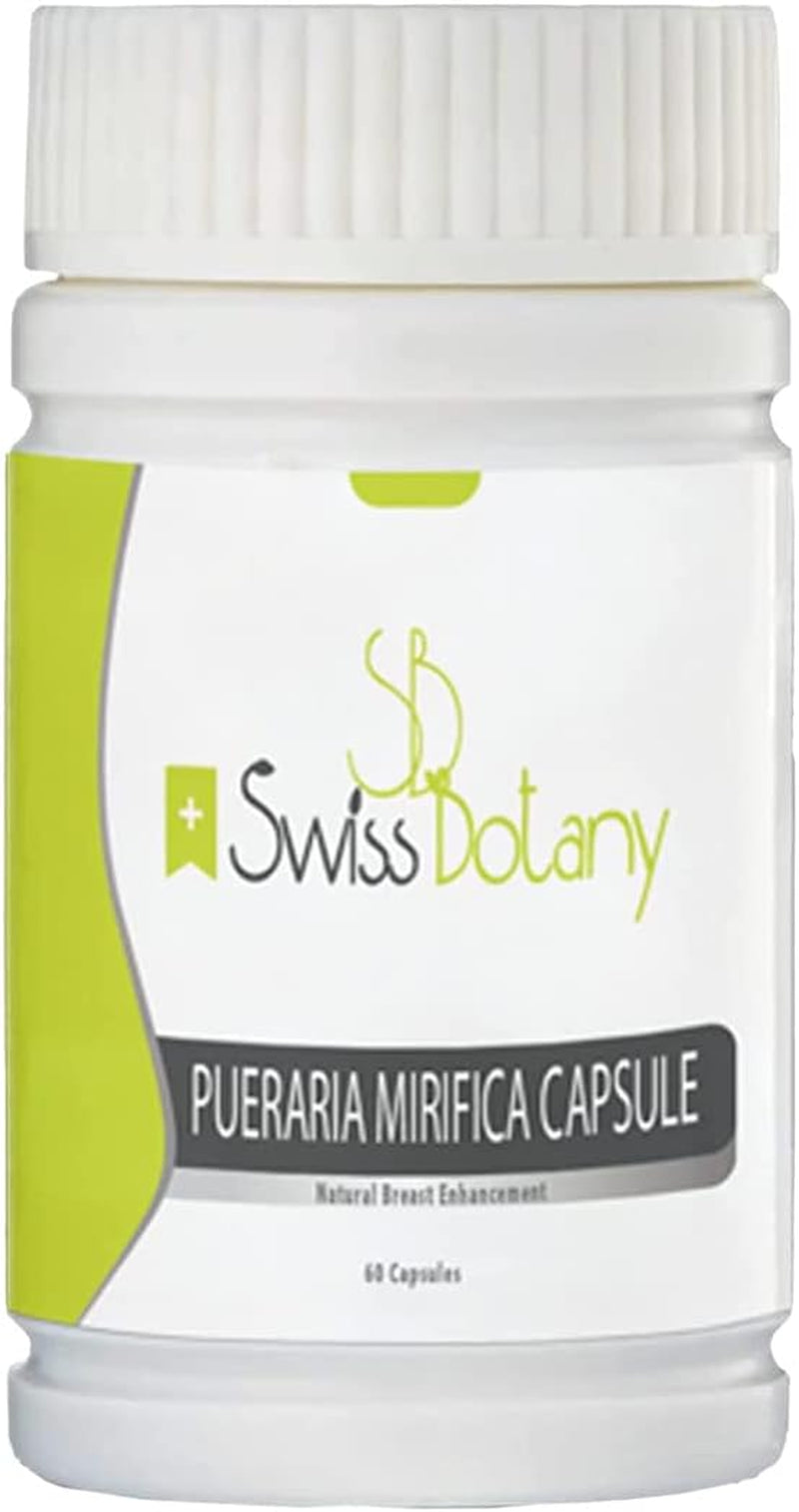 Organic Pueraria Mirifica Breast Enhancement Pills for Women - Breast Enlargement Capsule for Elasticity, Firmness and Smoothness - Improves Skin, 