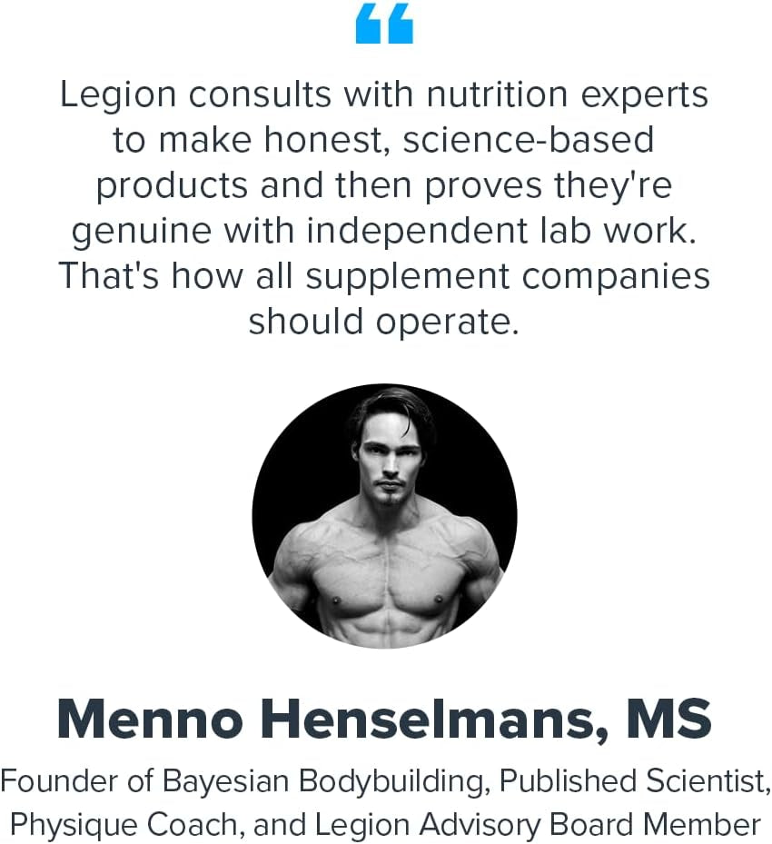 LEGION Whey+ Unflavored Whey Isolate Protein Powder from Grass Fed Cows - Low Carb, Low Calorie, Non-Gmo, Lactose Free, Gluten Free, Sugar Free, All Natural Whey Protein Isolate, 30 Servings… 