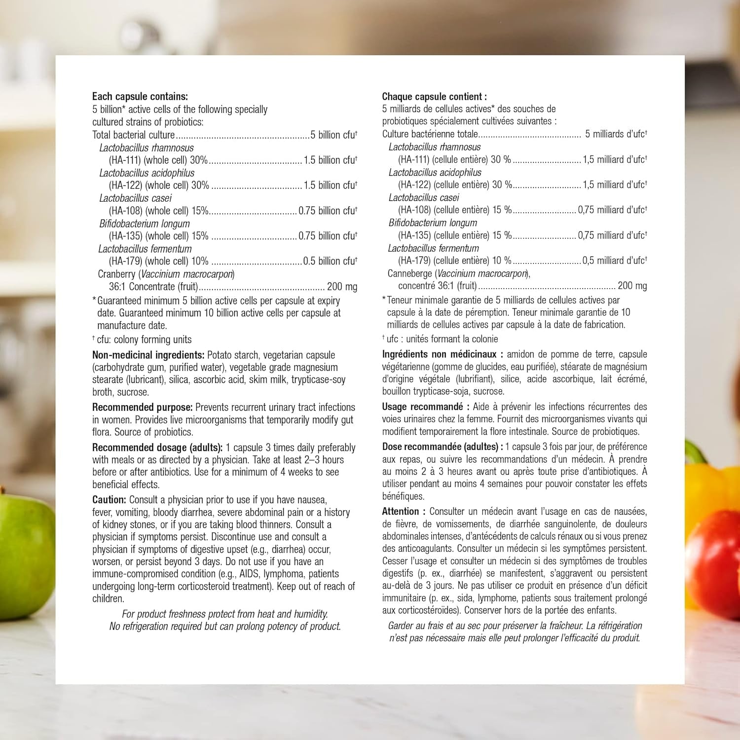 Webber Naturals Women'S Multi Probiotic with Cranberry, 45 Capsules