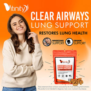 Lung Cleanse & Respiratory Support Supplement-Natural Lung Health Complex-Lung Detox for Those with Breathing, Asthma, Seasonal Allergy (30 Day) 