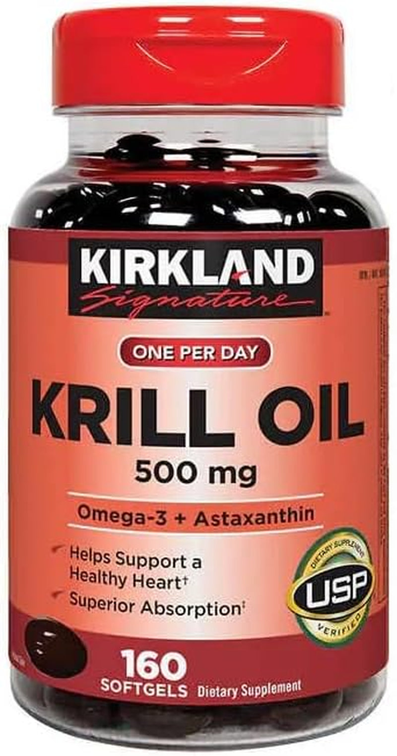 Kirkland Krill Oil 500 Mg., 160 Softgels