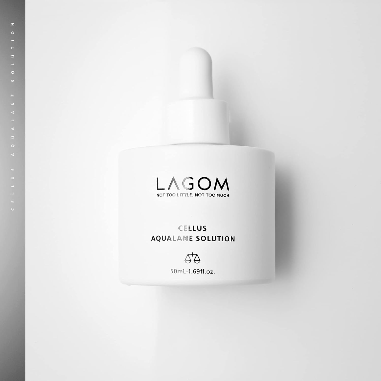 LAGOM Cellus Aqualane Solution Vegetable Squalane Essence Serum Natural Morning Face Texture Firmer Aquatide Tocopherol Enhancing Formula Sensitive Oily Dry Wrinkle Aging Skin 50Ml 1.69Oz 
