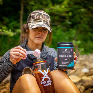 Wilderness Athlete - Hydrate & Recover | Liquid Hydration Powder Electrolyte Drink Mix - Recover Faster with Bcaas - Hydrate Powder with 1000Mg of Vitamin C - 30 Serving Tub (Strawberry Pomegranate)