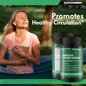 Nervous System Savior - Advanced Nerve Support - Our Best Nerve Support Supplement - Natural Nerve Savior Supplement to Help save Your Nerve Health - Nerve Support Supplements Your Nerves Savior
