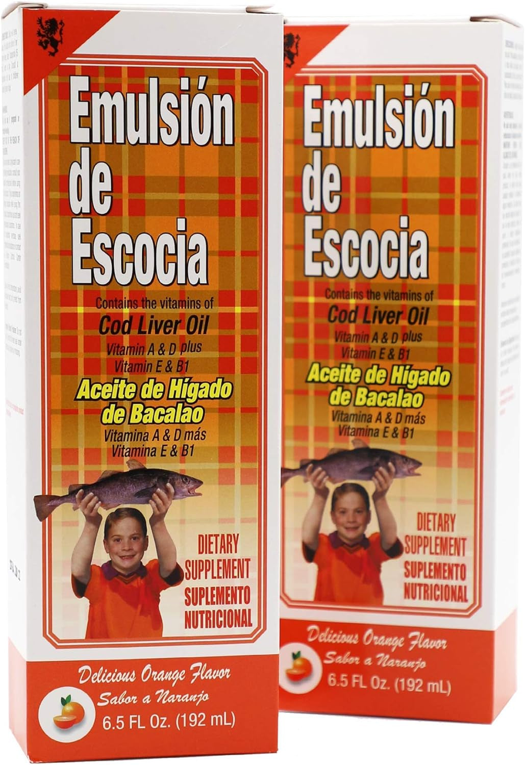 Cod Liver Oil Liquid, Cherry, Fish Oil Liquid with Vitamins A, D, E & B1 for Kids & Adults, Immune & Bone Health, Omega-3, 2 Pack (6.5 Fl Oz Each) 