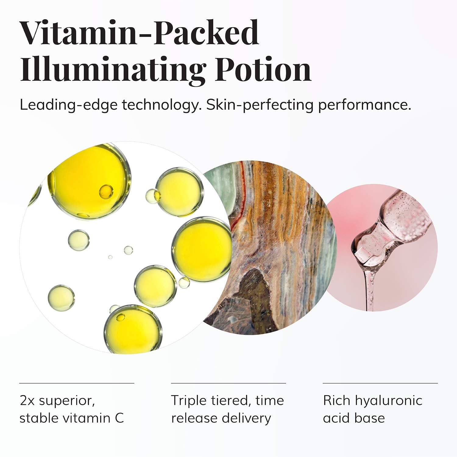 Le Mieux Vita-C Serum - Concentrated Vitamin C & Glutathione Antioxidant Facial Serum for Glowing Skin, Vit C Face Serum to Address the Appearance of Uneven Tone & Blotchiness (1 Oz / 30 Ml)