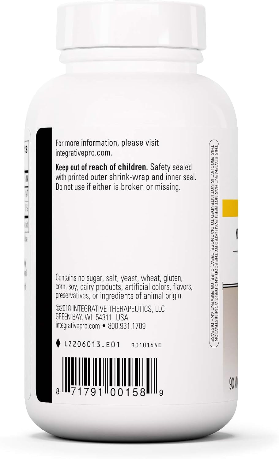 Magnesium Malate - Supplement with Elemental Magnesium - Supports Cellular Metabolism* - Vegan, Gluten-Free & Dairy-Free Mineral Supplement - 100 Mg, 90 Capsules 