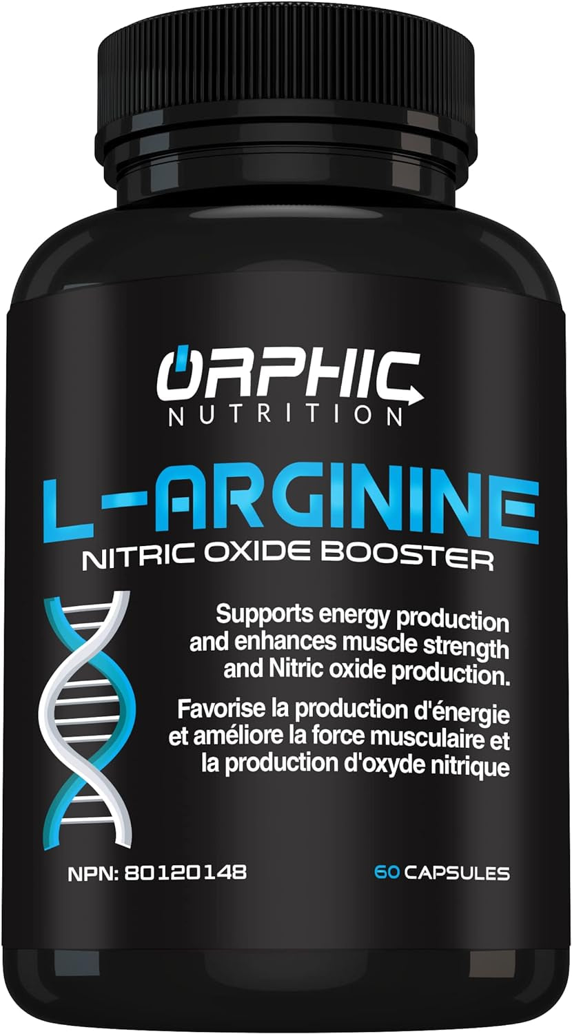 L Arginine Supplement for Men 1000Mg+ - 60 Capsules - L Citrulline and Nitric Oxide Supplement to Support Muscle Health, Exercise Endurance, by My Store