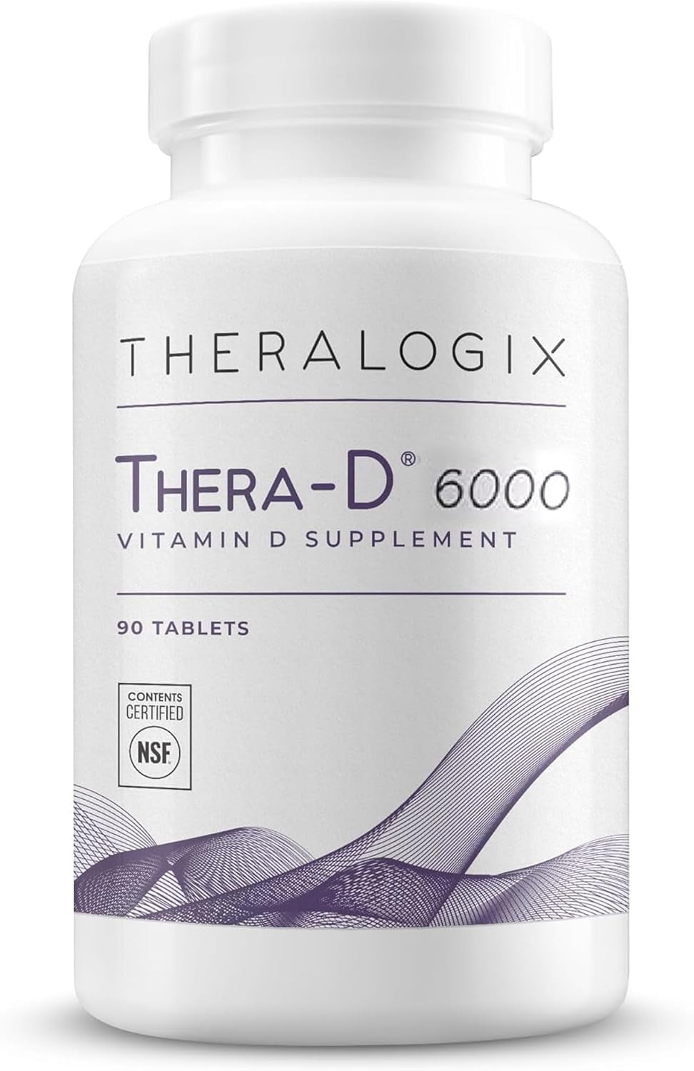 Thera-D 6000 Vitamin D Supplement - 6,000 IU (150 Mcg) Vitamin D3 Tablets - 90-Day Supply - Immune Support Supplement for Women & Men - Aids Bone & 