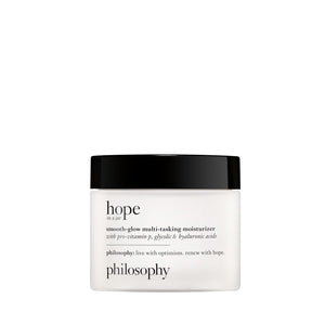 Philosophy Hope in a Jar Smooth-Glow Multi-Tasking Face Moisturizer - with Pro-Vitamin P, Glycolic Acid & Hyaluronic Acid - Provides Deep & Long-Lasting Hydration & Smoother, Radiant Skin 