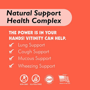 Lung Cleanse & Respiratory Support Supplement-Natural Lung Health Complex-Lung Detox for Those with Breathing, Asthma, Seasonal Allergy (30 Day) 