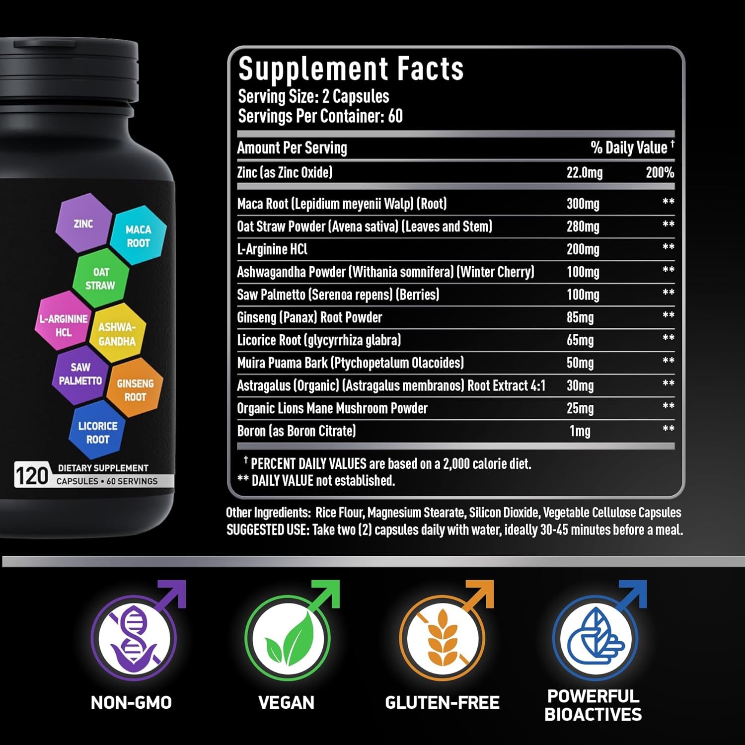 Male Fertility Supplements and Fadogia Agrestis Tongkat Ali Complex - Fertility and Energy Support Bundle